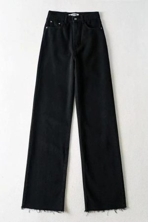 Style Core Aesthetics, New Style Trends - High Waist Casual Washed Jeans