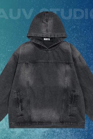 Style Core Aesthetics, New Style Trends - Hoodie Jean Y2K