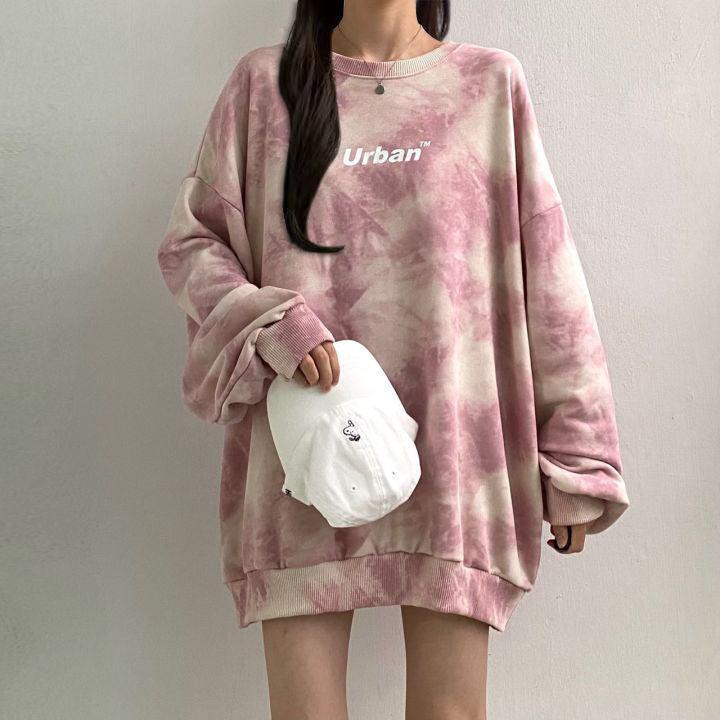 Style Core Aesthetics, New Style Trends - Indie Urban Print Longline Sweatshirt