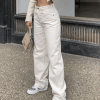 Style Core Aesthetics, New Style Trends - Jean boyfriend blanc délavé