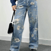 Style Core Aesthetics, New Style Trends - Jean boyfriend bouffant vintage à fleurs