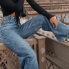 Style Core Aesthetics, New Style Trends - Jean boyfriend délavé clair
