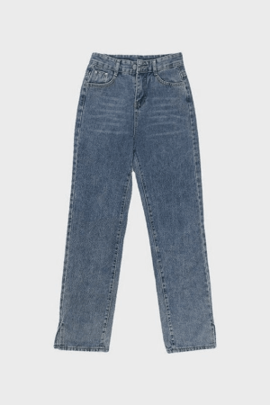 Style Core Aesthetics, New Style Trends - Jean boyfriend fendu délavé