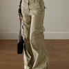 Style Core Aesthetics, New Style Trends - Jean cargo baggy à poches vintage