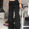Style Core Aesthetics, New Style Trends - Jean cargo délavé à poches plaquées