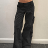 Style Core Aesthetics, New Style Trends - Jean cargo droit boutonné