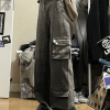 Style Core Aesthetics, New Style Trends - Jean cargo droit vintage délavé vert