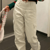 Style Core Aesthetics, New Style Trends - Jean cargo à jambe droite et poche