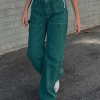 Style Core Aesthetics, New Style Trends - Jean cargo taille haute avec poche plaquée