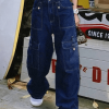 Style Core Aesthetics, New Style Trends - Jean cargo vintage délavé foncé