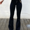 Style Core Aesthetics, New Style Trends - Jean évasé taille mi-haute délavé