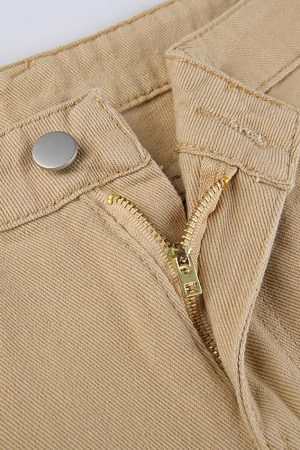 Style Core Aesthetics, New Style Trends - Jean évasé uni taille haute