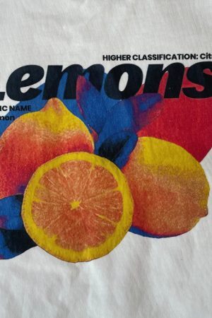 Style Core Aesthetics, New Style Trends - ”Lemons” T-Shirt Y2K Graphique