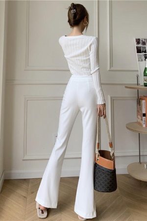 Style Core Aesthetics, New Style Trends - Light Academia Hem Split Pants