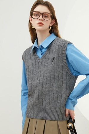 Style Core Aesthetics, New Style Trends - Light Academia Sweater Vest
