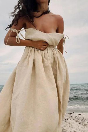 Style Core Aesthetics, New Style Trends - Linen Midi Dress