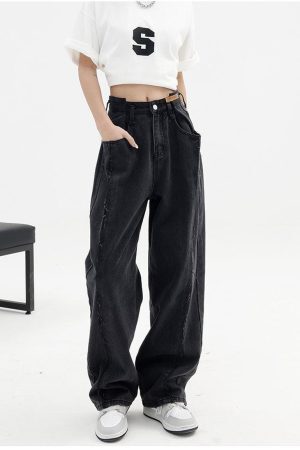 Style Core Aesthetics, New Style Trends - Low Rise Wide Leg Baggy Jeans