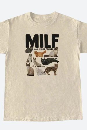 Style Core Aesthetics, New Style Trends - Man I Love Felines Tee