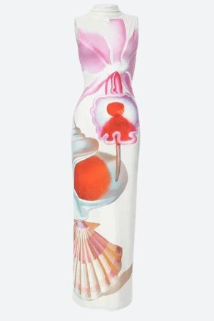 Style Core Aesthetics, New Style Trends - Maruja Mallo Split Maxi Dress