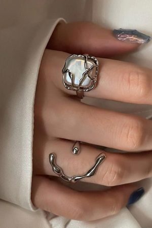 Style Core Aesthetics, New Style Trends - Minimalist Aesthetic Ring Set