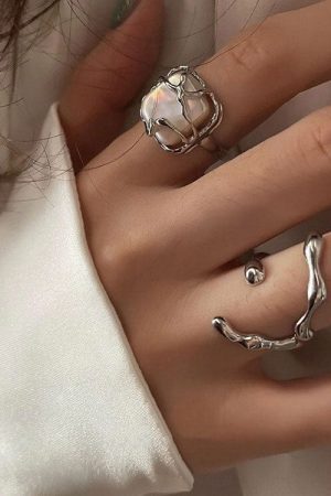 Style Core Aesthetics, New Style Trends - Minimalist Aesthetic Ring Set