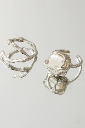 Style Core Aesthetics, New Style Trends - Minimalist Aesthetic Ring Set
