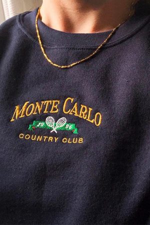 Style Core Aesthetics, New Style Trends - Monte Carlo Tennis Sweatshirt