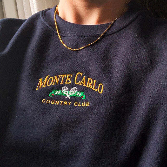 Style Core Aesthetics, New Style Trends - Monte Carlo Tennis Sweatshirt