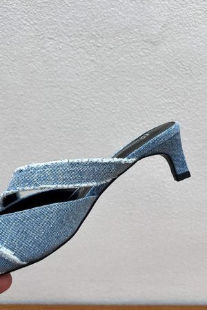 Style Core Aesthetics, New Style Trends - Nostalgic Games Denim Mules