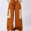 Style Core Aesthetics, New Style Trends - Orange Wide Leg Cargo Pants
