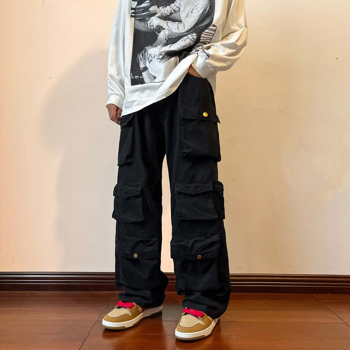 Style Core Aesthetics, New Style Trends - Pantalon Cargo Multi-poches  - Style Vintage Streetwear