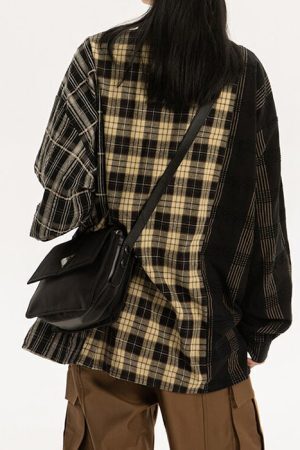 Style Core Aesthetics, New Style Trends - Plaid Oversized Shirt