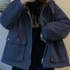 Style Core Aesthetics, New Style Trends - Preppy Reversible Lambswool Hooded Jacket