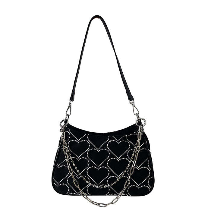 Style Core Aesthetics, New Style Trends - Prizia | Sac à épaule imprimé coeur