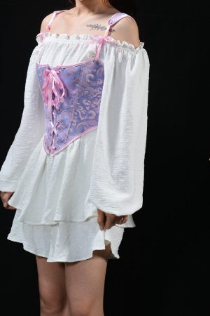 Style Core Aesthetics, New Style Trends - Ribbon Detailed Corset Top