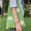 Style Core Aesthetics, New Style Trends - Sac éco à bandoulière à fleurs découpées