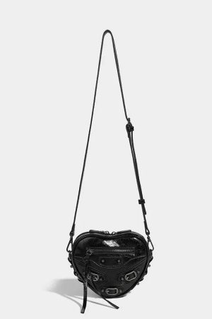 Style Core Aesthetics, New Style Trends - Salio | Sac Cœur Y2K Grunge à ceinture