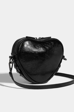 Style Core Aesthetics, New Style Trends - Salio | Sac Cœur Y2K Grunge à ceinture