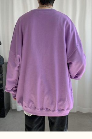 Style Core Aesthetics, New Style Trends - Soft Boy Basic Oversized Sweatshirt
