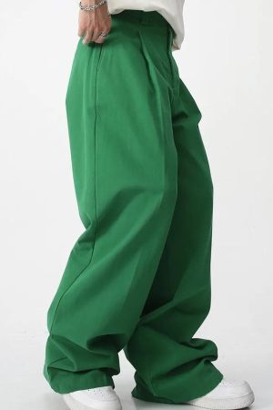 Style Core Aesthetics, New Style Trends - Soft Boy High Waist Baggy Pants