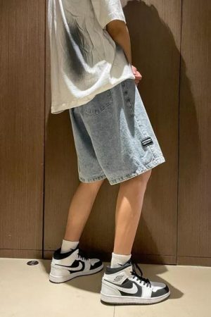 Style Core Aesthetics, New Style Trends - Soft Boy Wide Leg Wash Shorts