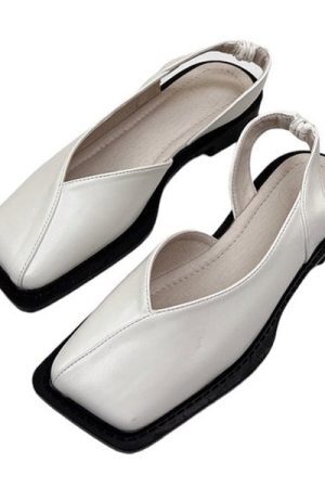 Style Core Aesthetics, New Style Trends - Square Toe Sandals