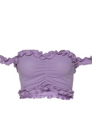 Style Core Aesthetics, New Style Trends - Steal Ur Crush Ribbed Top