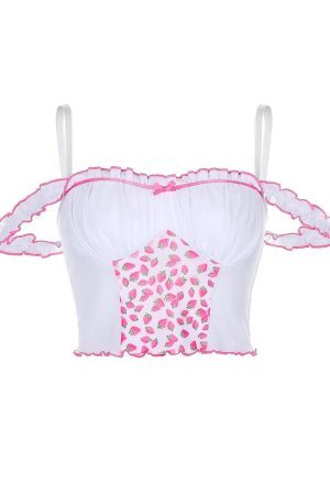 Style Core Aesthetics, New Style Trends - Strawberry Fields Top