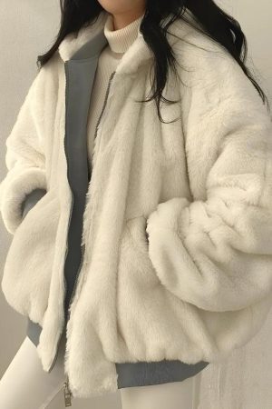 Style Core Aesthetics, New Style Trends - Teddy Reversible Hooded Jacket