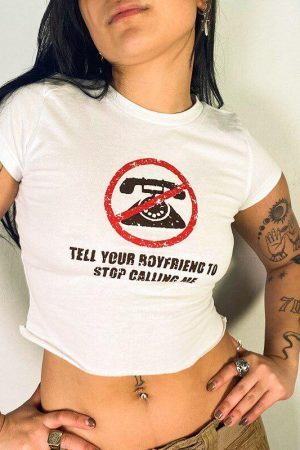 Style Core Aesthetics, New Style Trends - Tell Your Boyfriend Crop Top