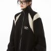 Style Core Aesthetics, New Style Trends - Turtleneck Zip-Up Loose Cardigan