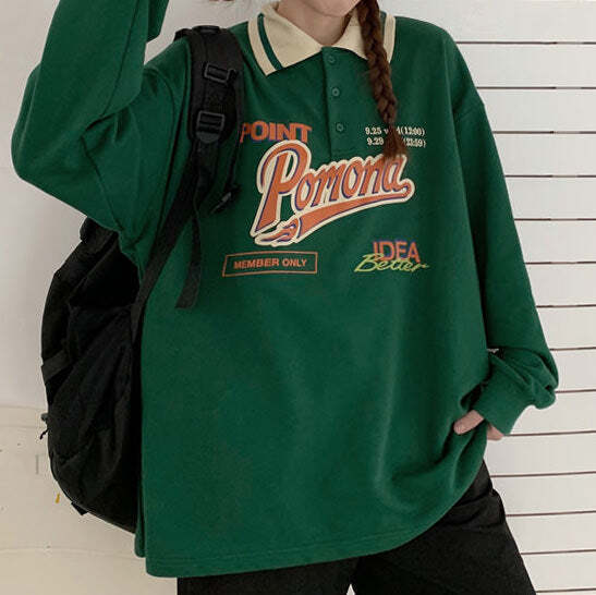 Style Core Aesthetics, New Style Trends - Vintage Collar Sweatshirt