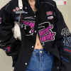 Style Core Aesthetics, New Style Trends - Vintage Embroidered Button-Down Motorcycle Varsity Jacket