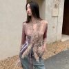 Style Core Aesthetics, New Style Trends - Vintage Faux Fur Detailed Lace Up Top